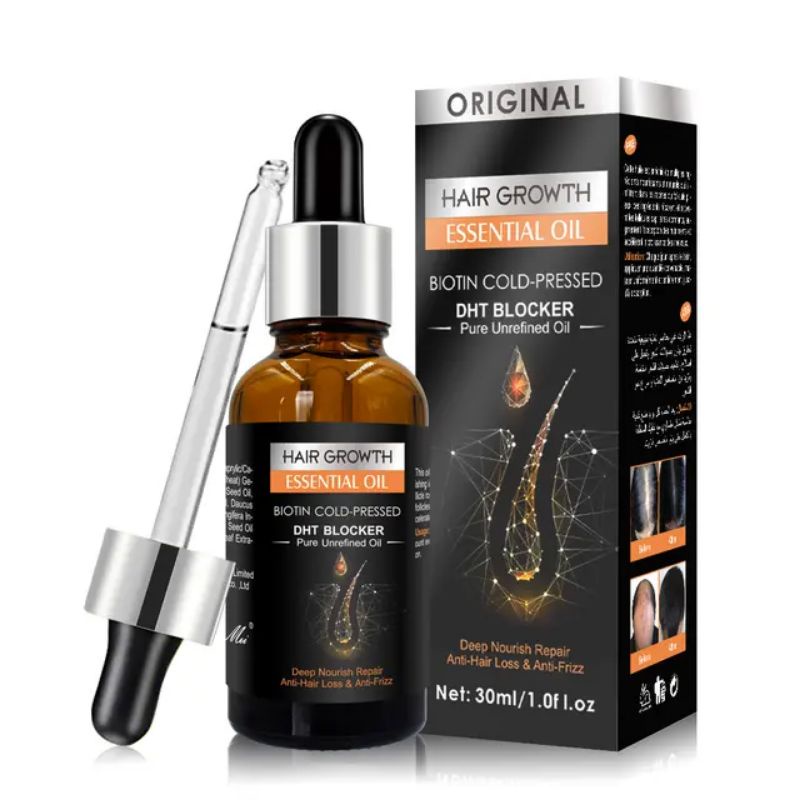 (Bundle)Hair Growth Tonic Serum / Anti Hair Loss/ Anti Hair frizz Essential Oil+Shampoo. Works