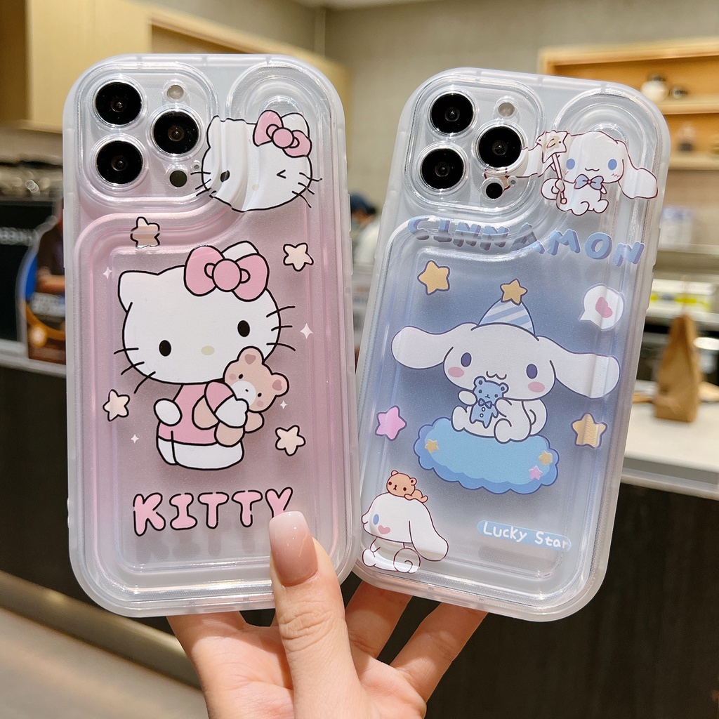 Kawaii Japanese Anime Cute Cartoon Hello Kitty Airbag Phone Case For ...