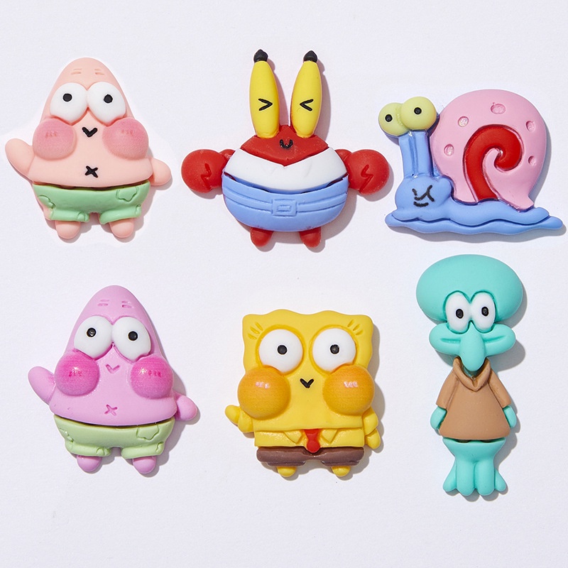 Crocs Jibbitz Charm SpongeBob SquarePants DIY Shoe Decoration ...