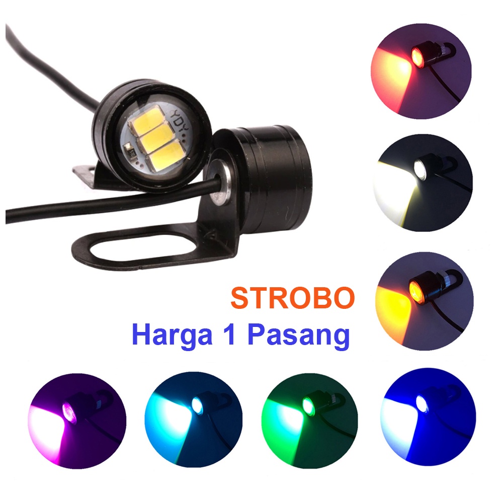 MATA Led Light Eagle Eye Strobe DRL Eagle Eye 3 Eyes Flashing Rearview