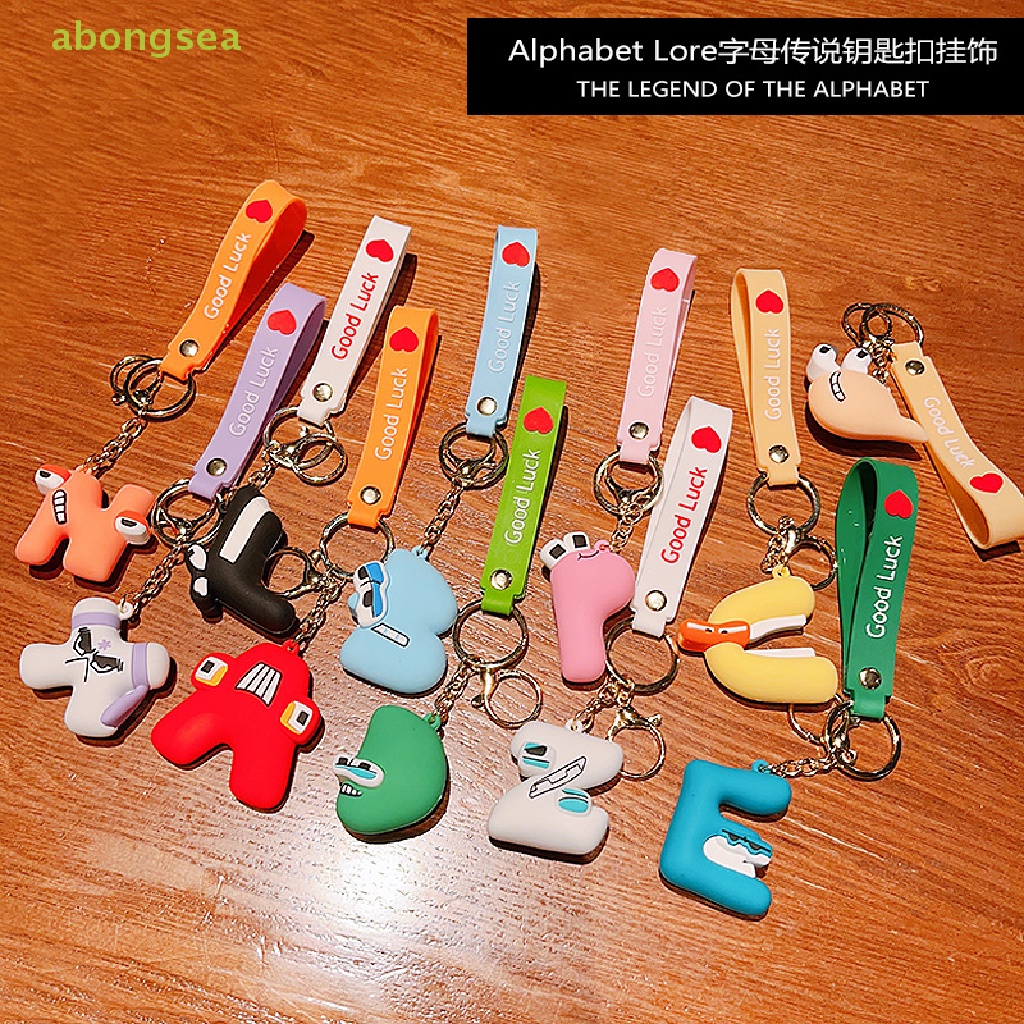 abongsea Alphabet Lore Keychain Toys English Letter Animal Doll Toys