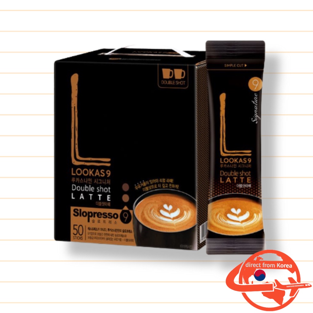 [LOOKAS9] Double shot Latte 50T/Korean coffee/ Instant coffee Shopee