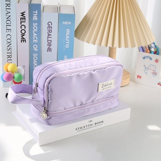 Cute Pillow Shape Pencil Bag Pen Case Soft Touch Color Storage