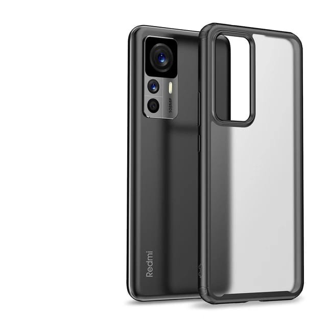 SEAHAI Cover per Xiaomi 12T PRO 5G / Xiaomi 12T 5G, [Militare Anti-Caduta] Cornice Paraurti in Silicone Morbido Ultra Sottile Custodia, con Supporto Pieghevole Nascosto Kickstand - Grigio