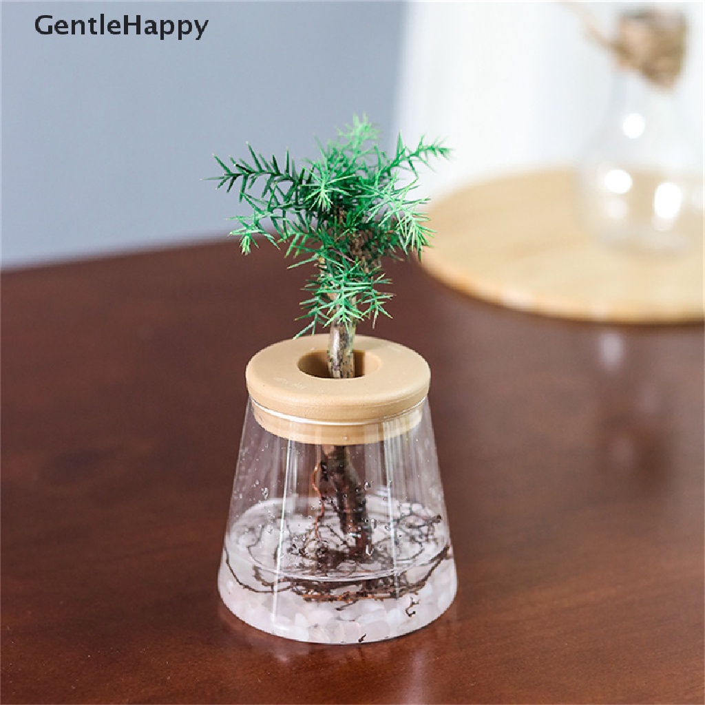 GentleHappy Pots for Pot Imitation Glass Vase Plang Small Potted Green