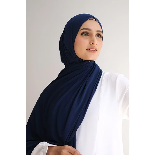 Jilbab Pashmina Jersey Polos / Hijab Pashmina Kaos Jersey Premium - Gambar 4