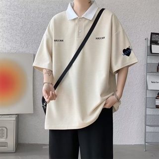 Luxury Brand Men's Polo Shirt 2023 Summer New 100%Cotton Short Sleeve Lapel  Embroidery Korean Trend Casual Cool T-shirt For Men