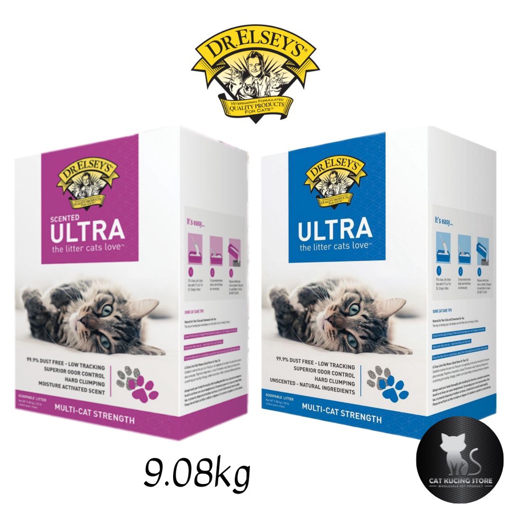 Dr Elsey's Ultra Premium Clumping Cat Litter 9.08kg (Unscented
