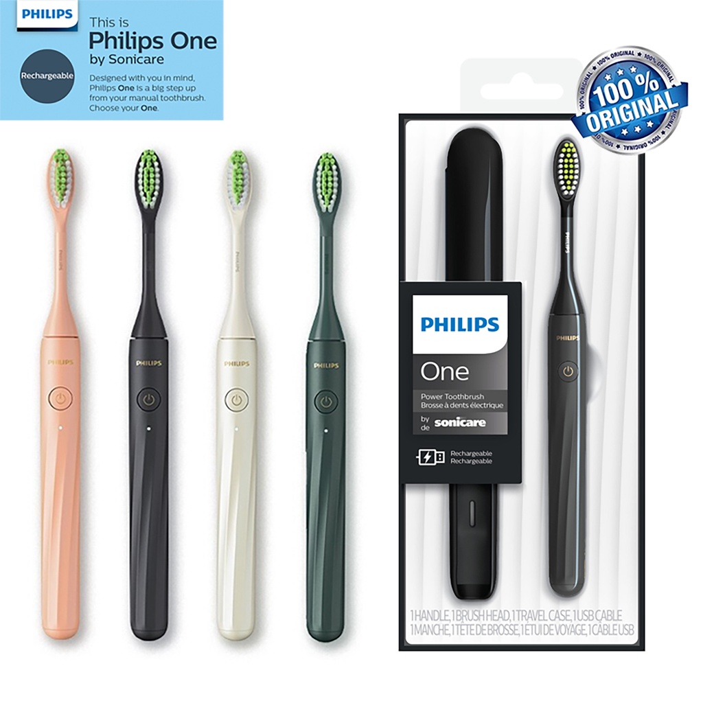 Philips HY1200 One Rechargeable Toothbrush by Sonicare with 2 minute ...
