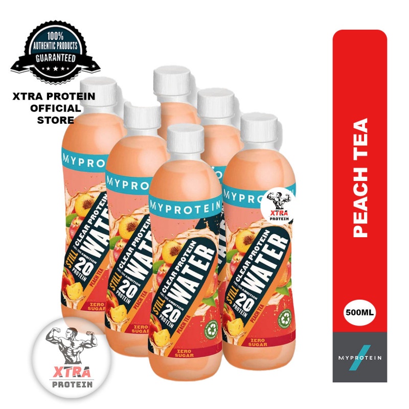 MyProtein Clear Protein Water RTD (500ml) Peach Tea 6 Pack Shopee