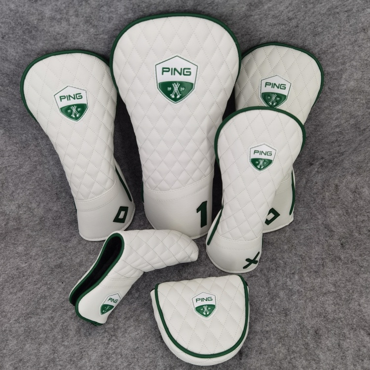 PING Golf Woods Headcovers Covers For Driver Fairway Putter 135UT Clubs Set Heads PU Leather