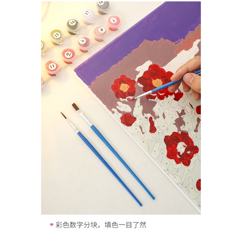 Digital Oil Painting Canvas Frame DIY Hand-filled Paint by Numbers ...