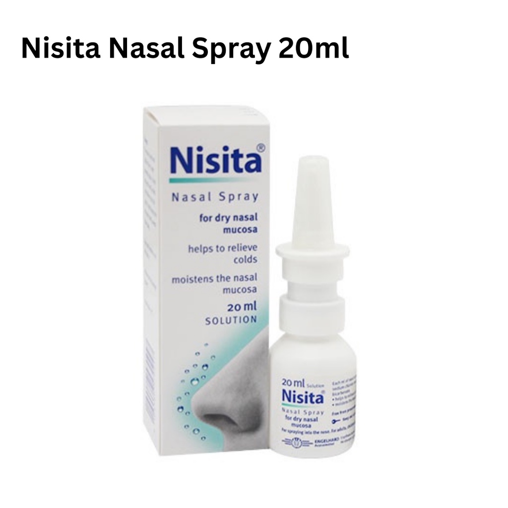 Nisita Moisturising Nasal Spray 20ml Sooth & Relieve Dry or Blocked