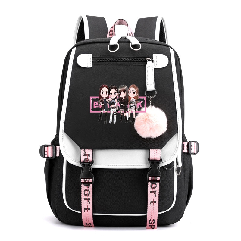 BLACKPINK Student Schoolbag Girl Casual Backpack Korea Style