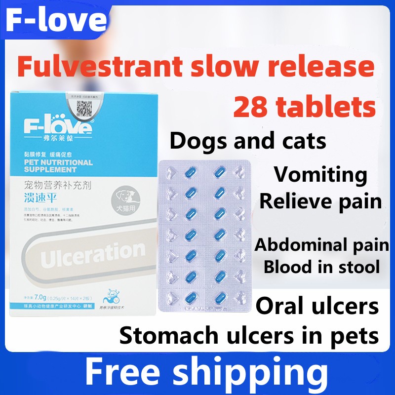 Flove Fulvestrant slow release 28 tablets Dogs and cats Oral ulcers Stomach ulcers in pets