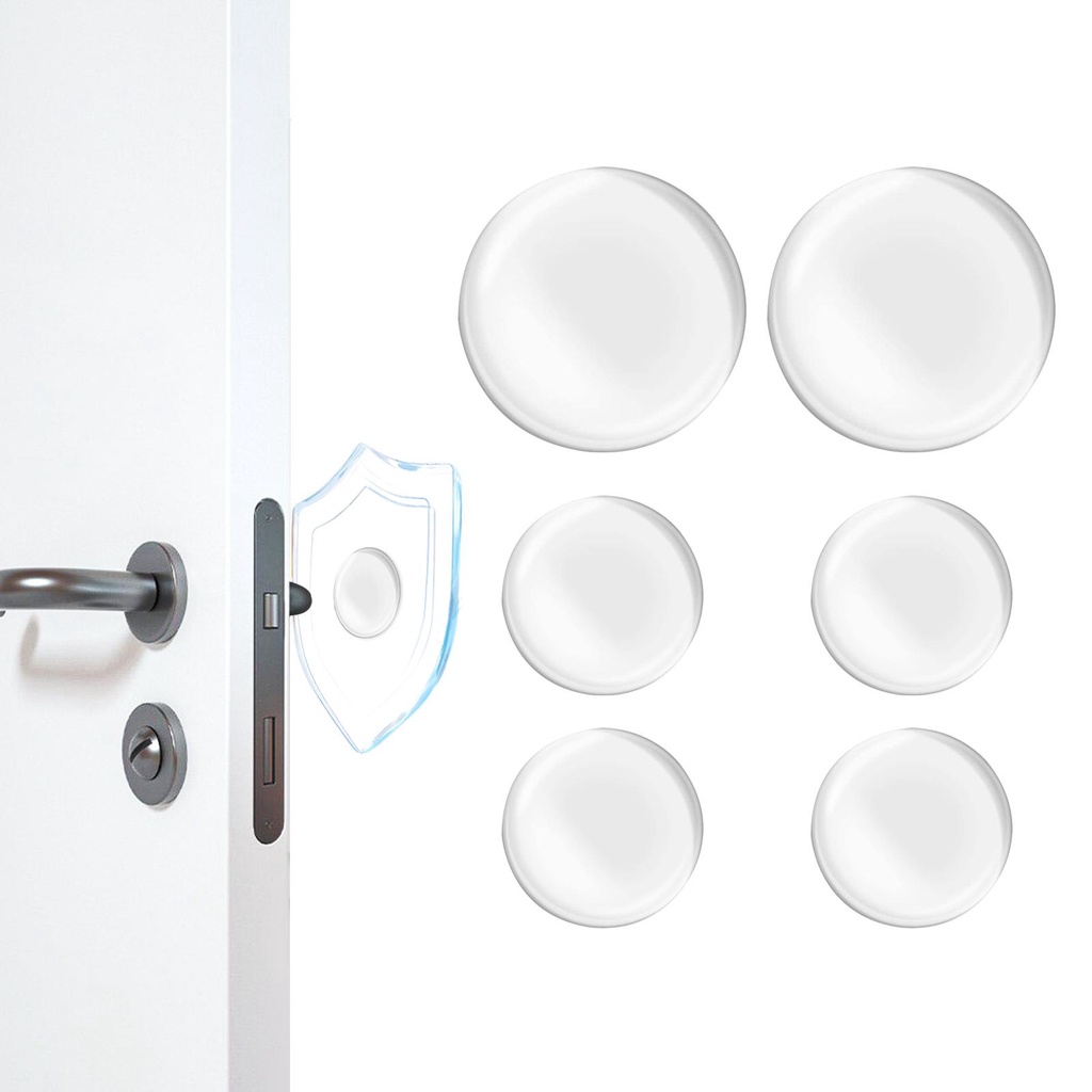 【COCO】6 Pieces Door Knob Wall Shield Large Absorbent Adhesive Protector