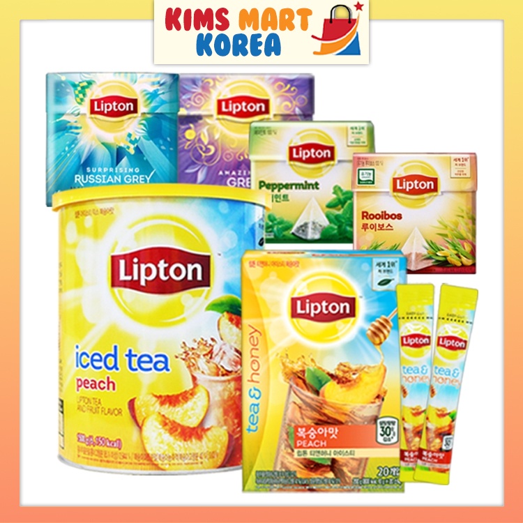 Lipton Iced Tea Powder Teabags Korean Flavor Peach, Lemon Shopee