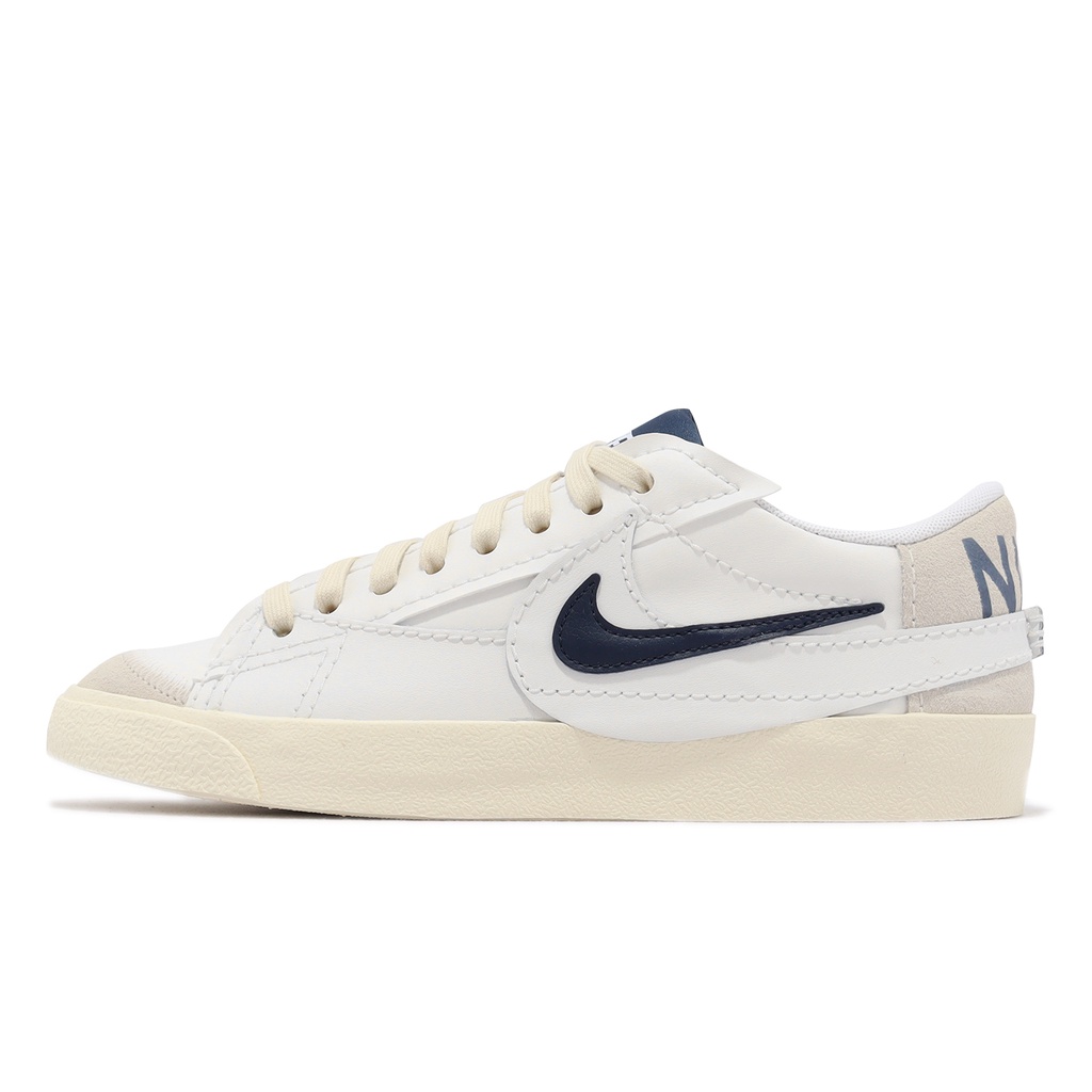 Nike Casual Shoes Blazer Low 77 Jumbo SE White Blue Men's Women's ...