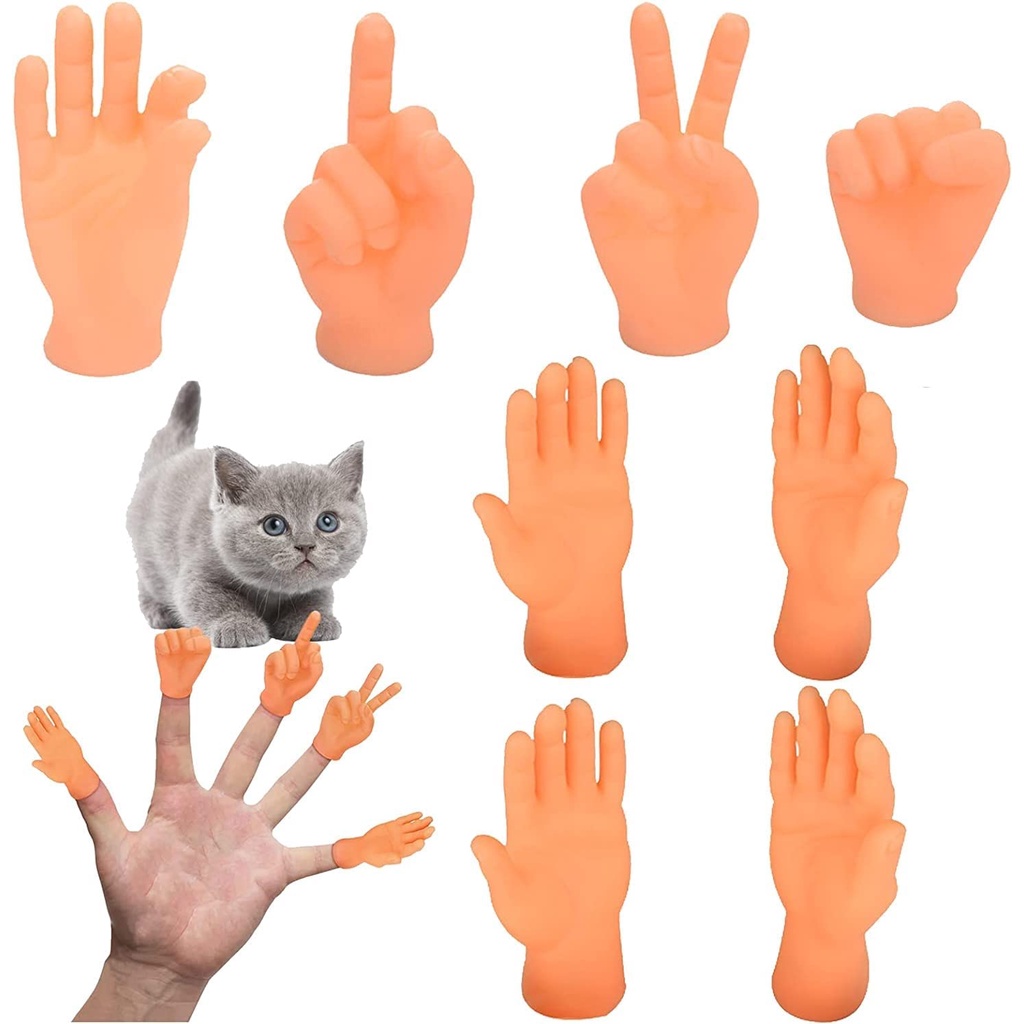 Novelty Toys Funny Mini Hands Creative Finger Fidget Toys Soft Small ...