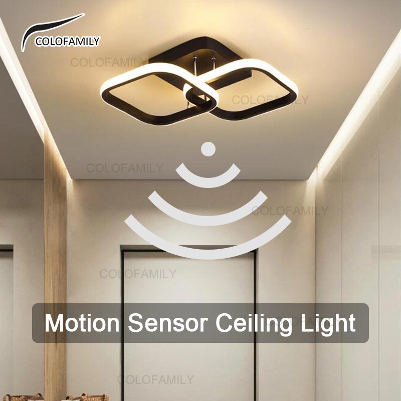 Motion Sensor Ceiling Light Led Minimalist Living Room Lamp Decoration