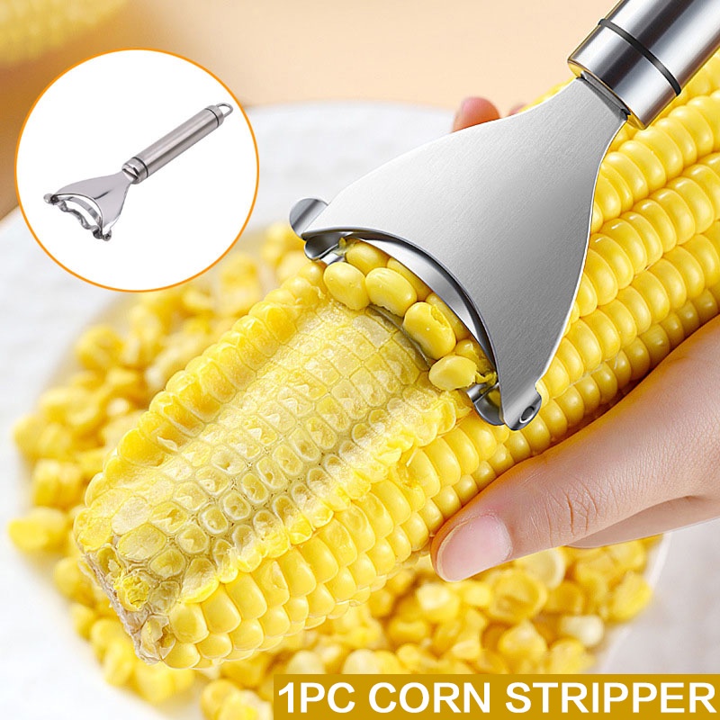 1PC Corn Peeler,corn on The Cob Remover Tool ,Stainless Steel Multifunctional Kitchen Grips Corn