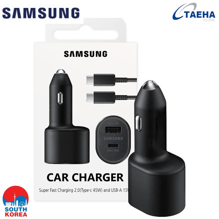 Official SAMSUNG Super Multi Fast Dual Car Charger (45W + 15W) EP