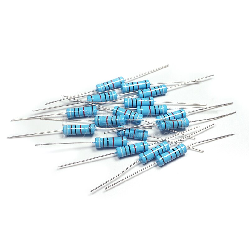 10pcs 3W Metal film resistor 1% 1R 1.5R 2.2R 2.7R 3.3R 3.9R 4.7R 5.1R 6 ...