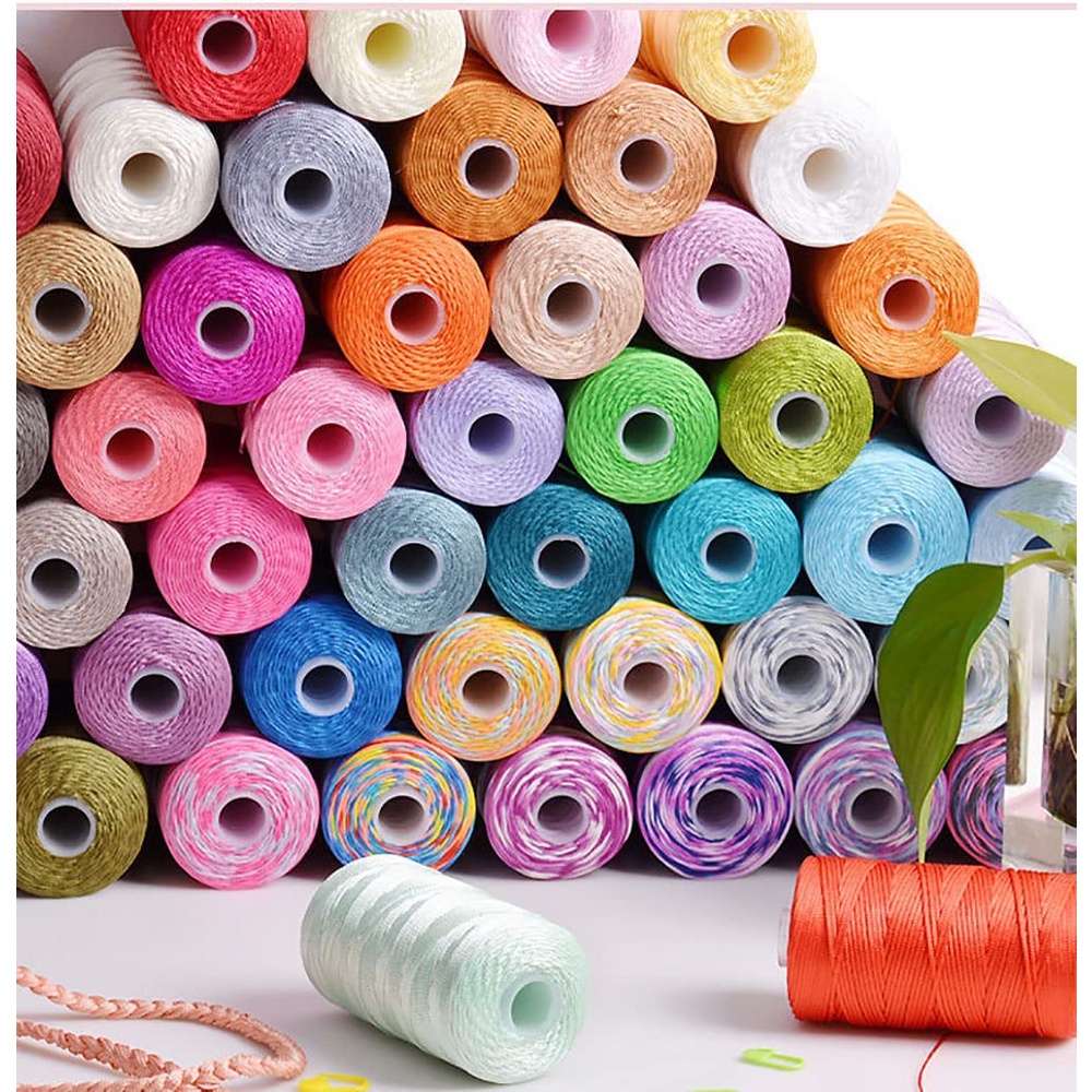 100g Premium Polyester Yarn Macrame Yarn for Crochet knitting diy