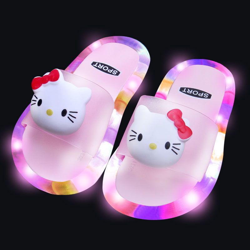Kids Light Up Shoes Glowing Slippers for Children Flashing Led Light Up ...