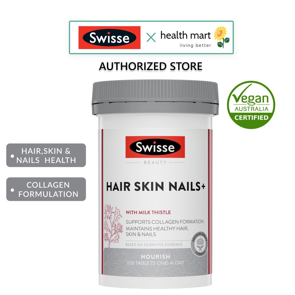 [SG]  Swisse, Hair Skin Nails+ Tablets for Collagen Formation. 100 Tablets