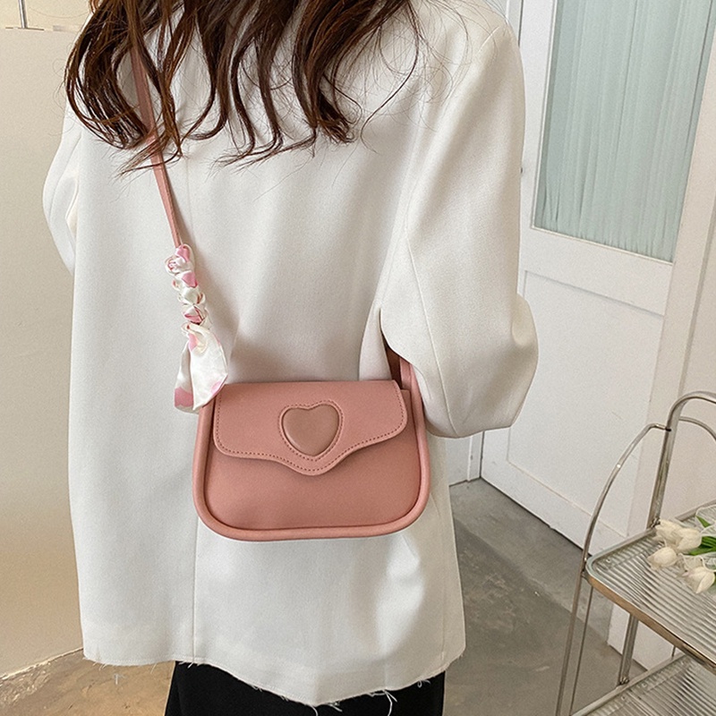 1PC/New Design Sling Bag Women Korean Style Cute Shoulder Bag Soft Leather  Crossbody Bag Underarm Bag