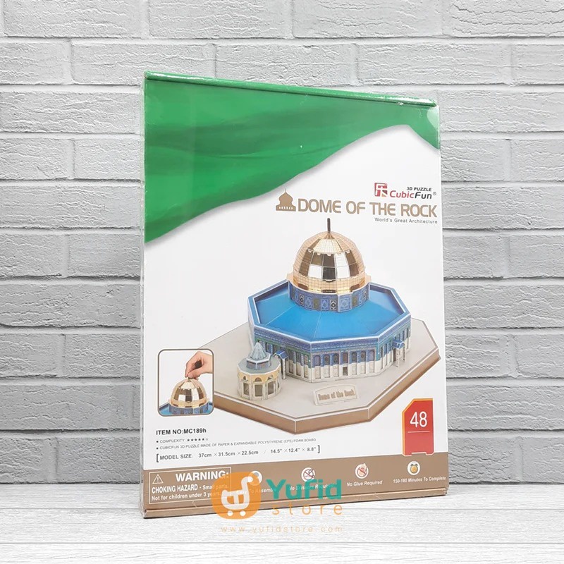 Cubicfun 3D Puzzle Miniature Dome Shakhrah Dome of the Rock Palestine