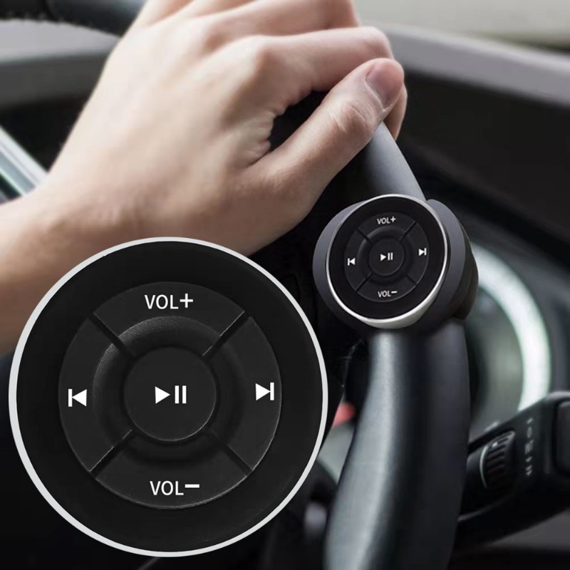 Car Steering Wheel Mobile Phone Wireless Bluetooth Music Playback