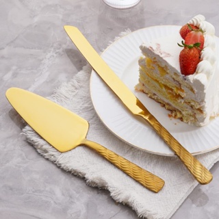 Cake Knife & Shovel Set Stainless Steel Cake Divider Bread Spatula