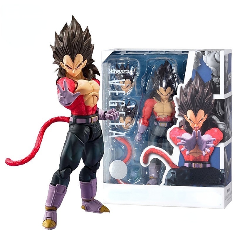 Dragon Ball GT S.H.Figuarts Super Saiyan 4 Vegeta Goku Figure SS4 ...