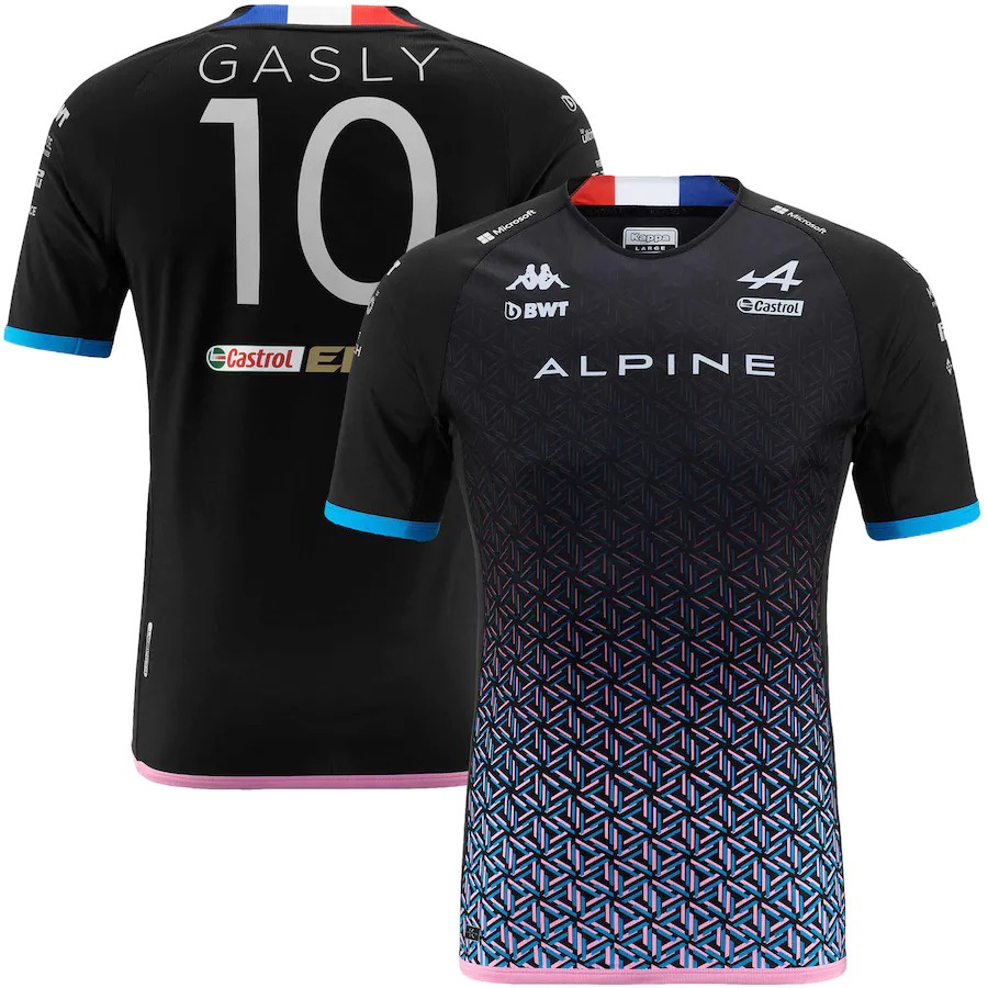 F1 2023 New T-shirts Alpine Team Esteban Ocon 31 and Pierre Gasly 10 T ...
