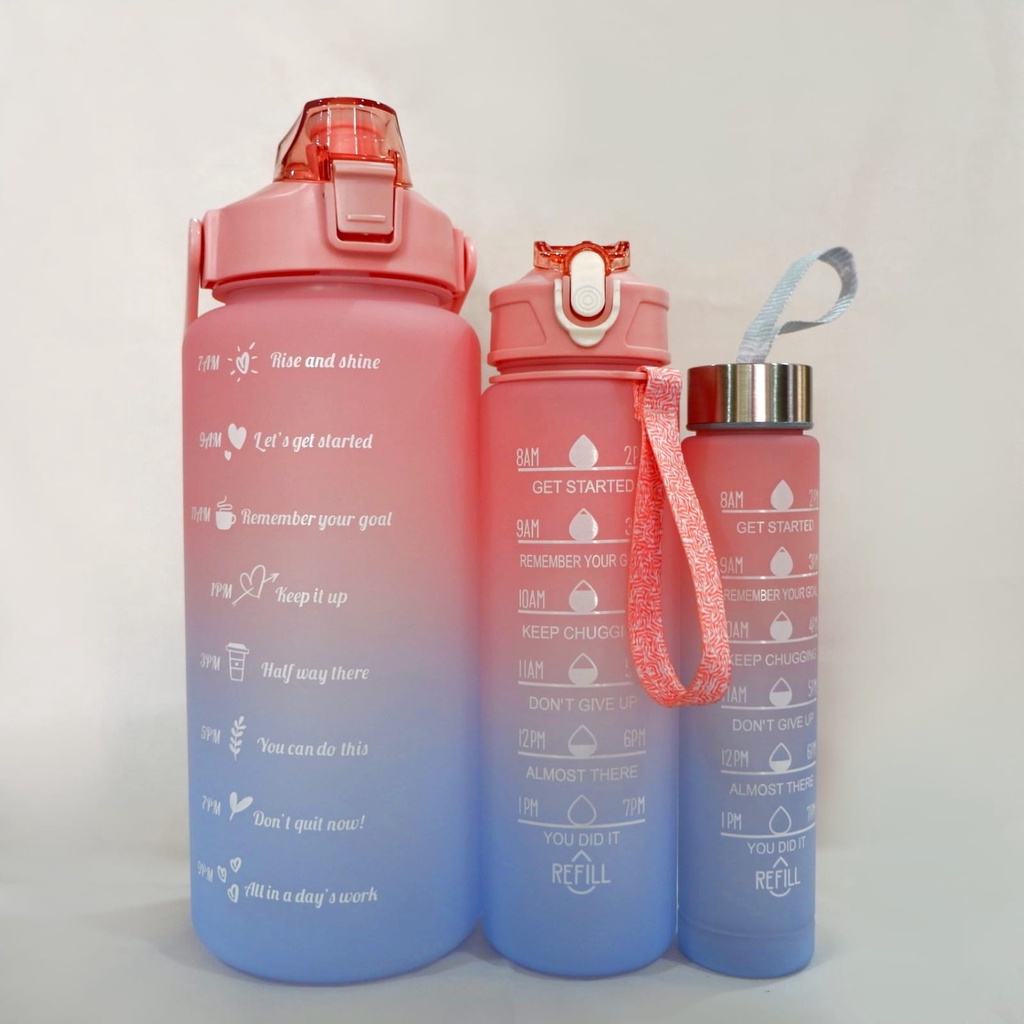 Rainbow Motivational Drinking Water Bottles LeakProof Jumbo Drinking Bottles Shopee Singapore