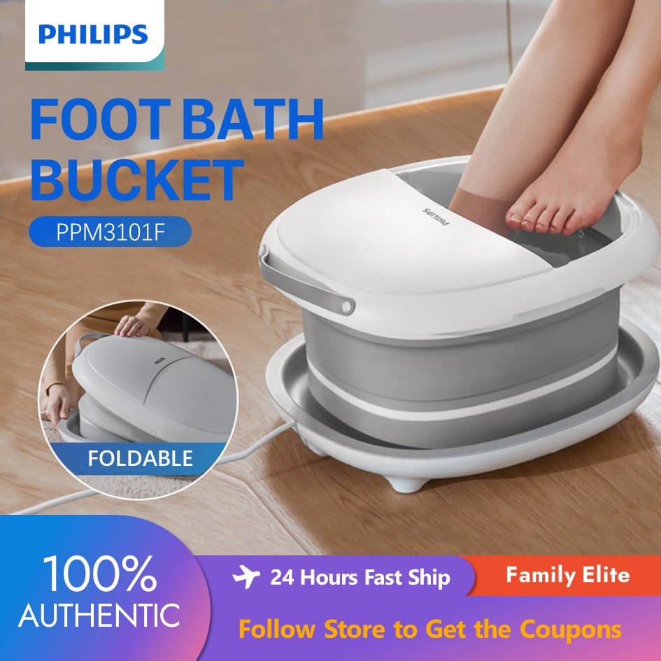 Philips Foldable Foot Bath Massager Fully Automatic Heating Foot Spa
