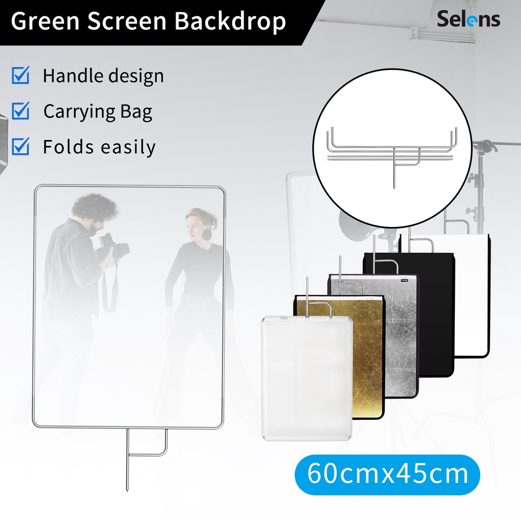 Selens 75x90cm Metal Flag Panel Set Reflector Soft Light Magnetic Quick ...