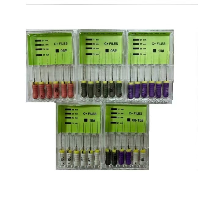 6Pcs/pack Dental C plus Files Stainless Steel Endo Files Endodontics