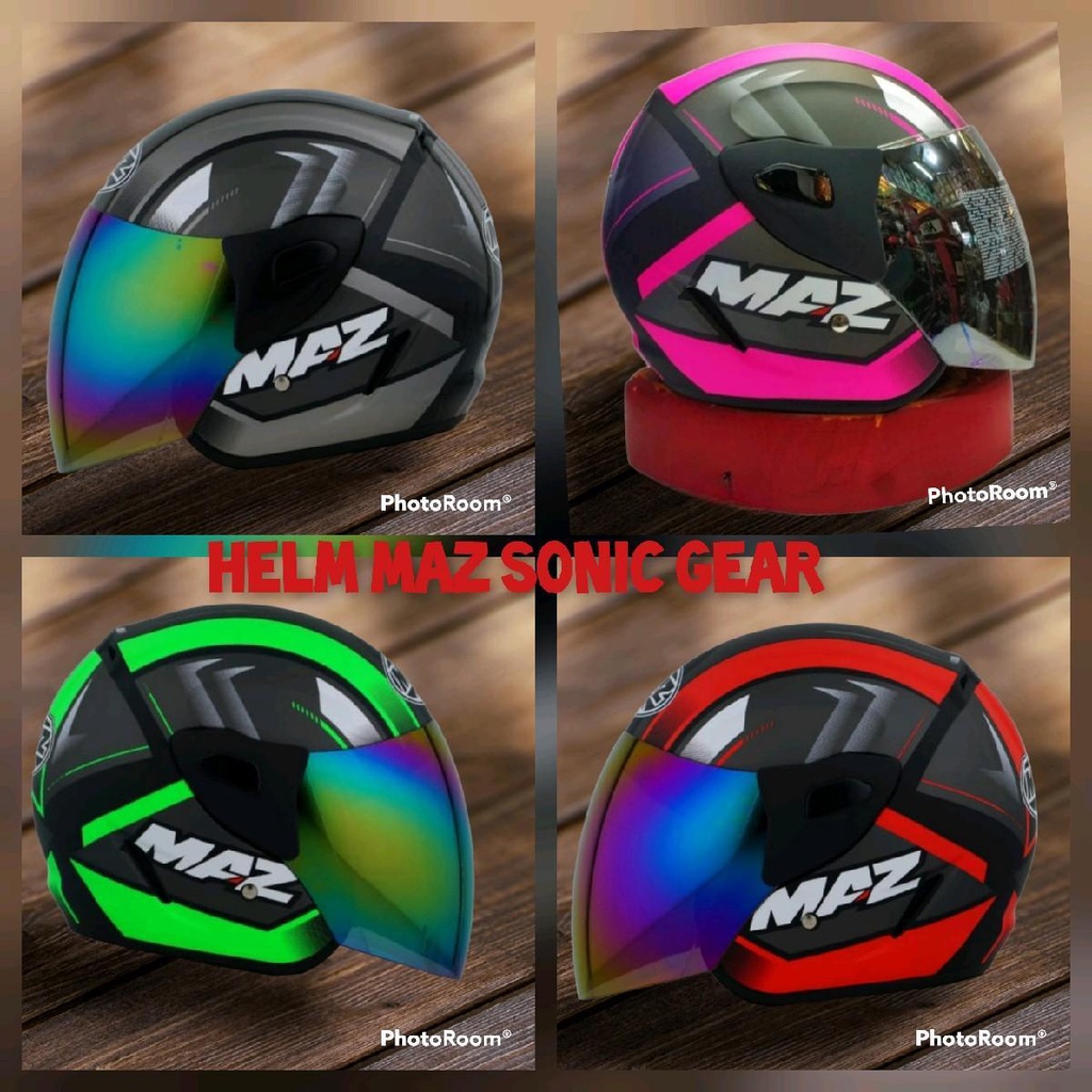 Maz SONIC GEAR VISOR Rainbow Helmet ORI LARIS | Shopee Singapore