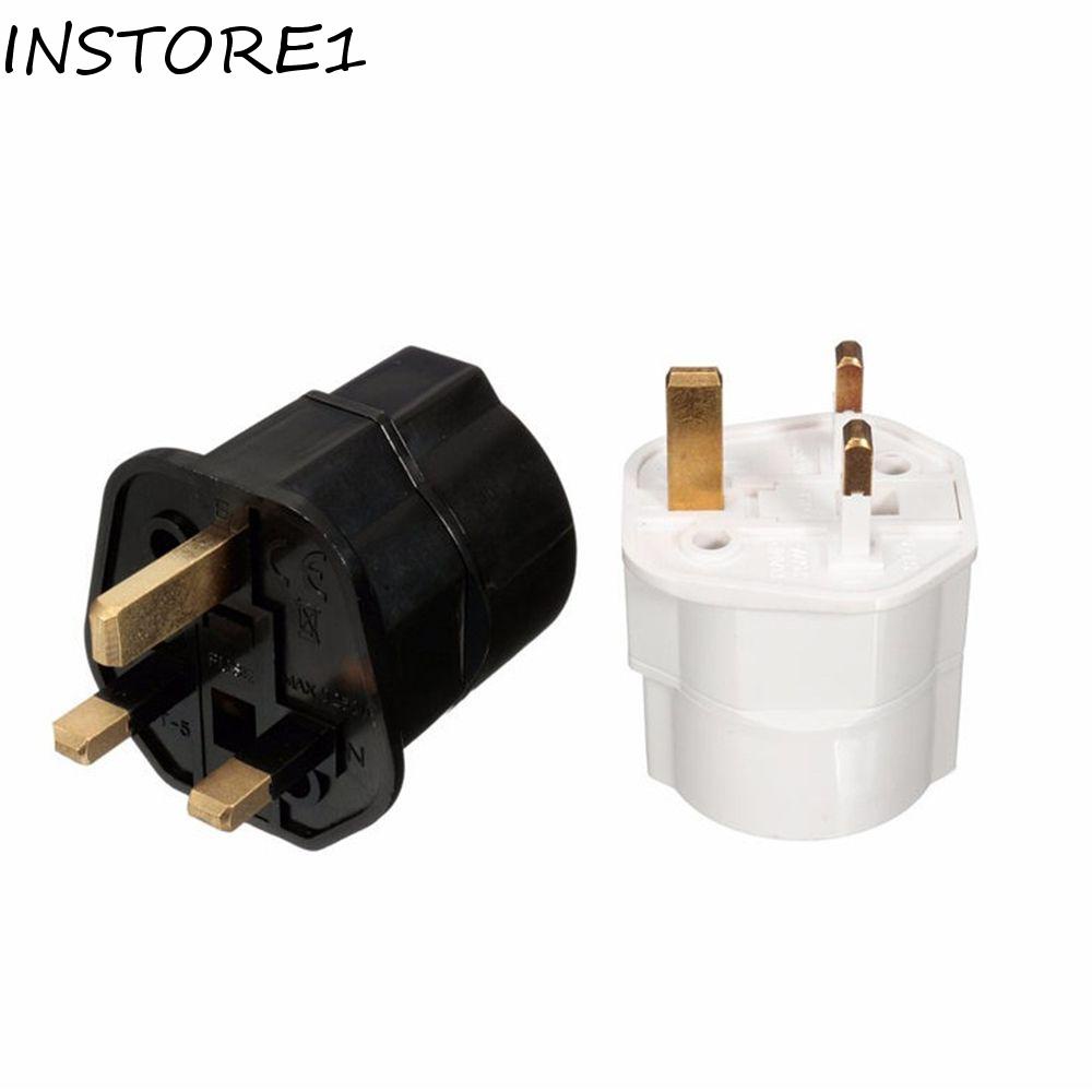 INSTORE1 Adapter Fused 1PC Professional Travel Plug Europe EU 2 Pin To