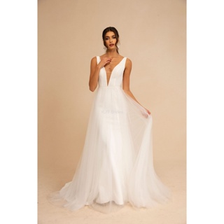 Backless Square Collar Satin Mermaid Wedding Dress Sexy White