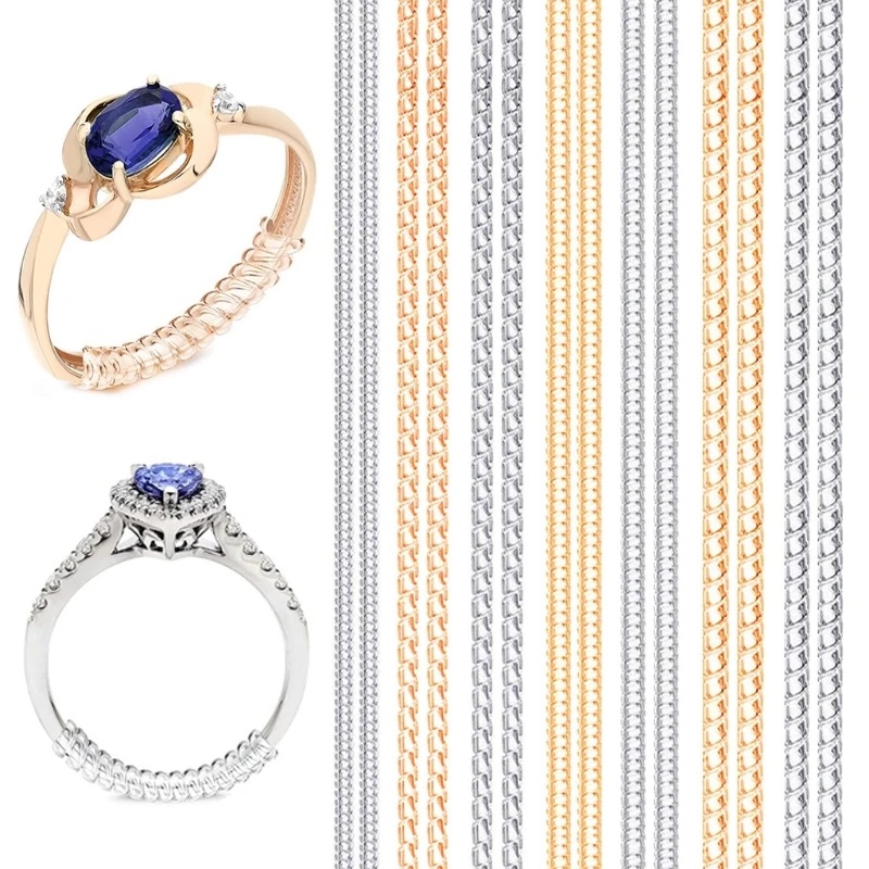 8 Sizes Clear Silicone Ring Adjusters For Loose Rings - Invisible Ring Sizers Fit Any Band:Home & Garden