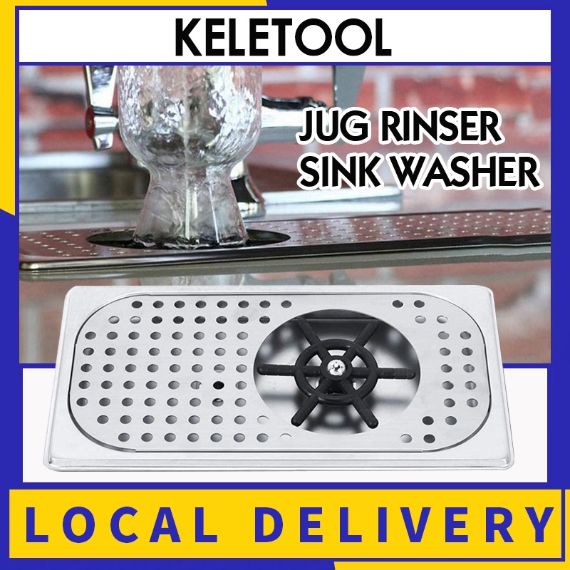 MESIN Jug Rinser Washing Machine Sink Rinser Stainless Glass Rinser ...