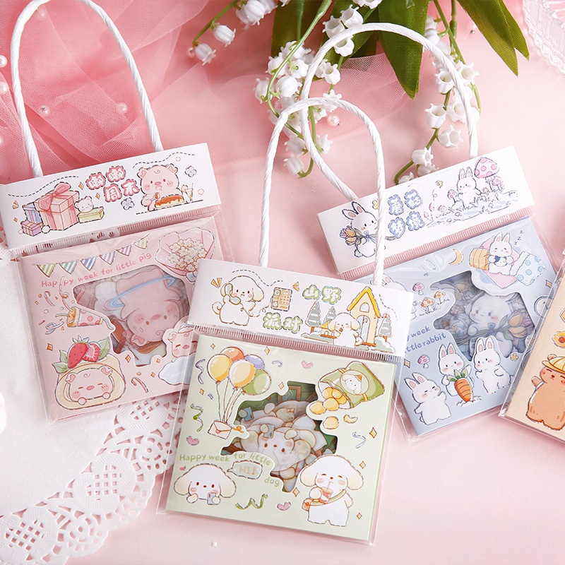QOUZMO 40 pcs/pack Kawaii sticker pack[Wonderful Town Series] diy Junk ...