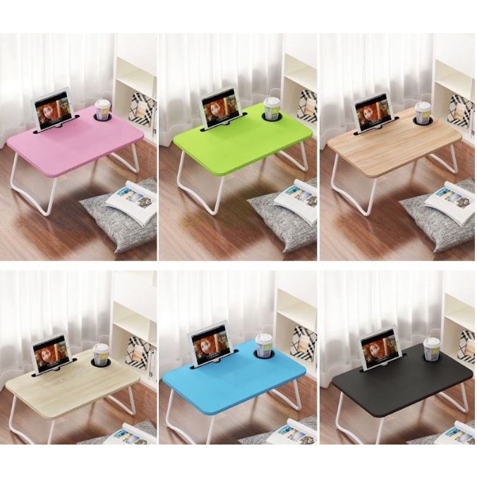 2023 Simple Foldable Lazy Laptop Desk Bed Small Study Table Dorm Bunk Sofa  Floor