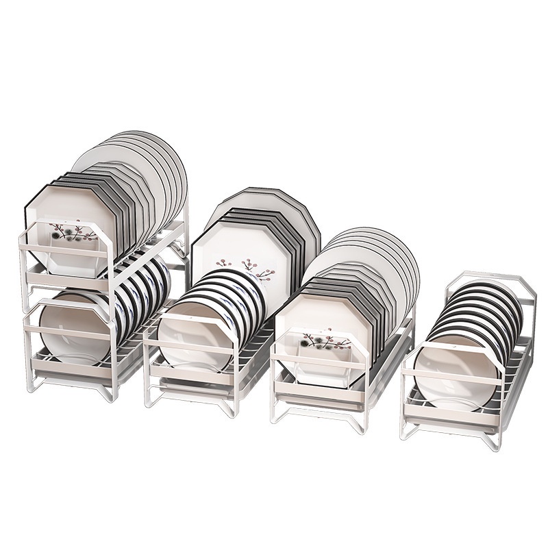 KITkitchen Kitchen Rack Dish Plate Bowl Storage Rack Home Cupboard ...
