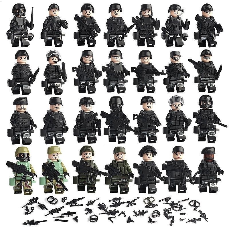 Compatible With Lego Modern Military Minifigures Police Special Forces ...