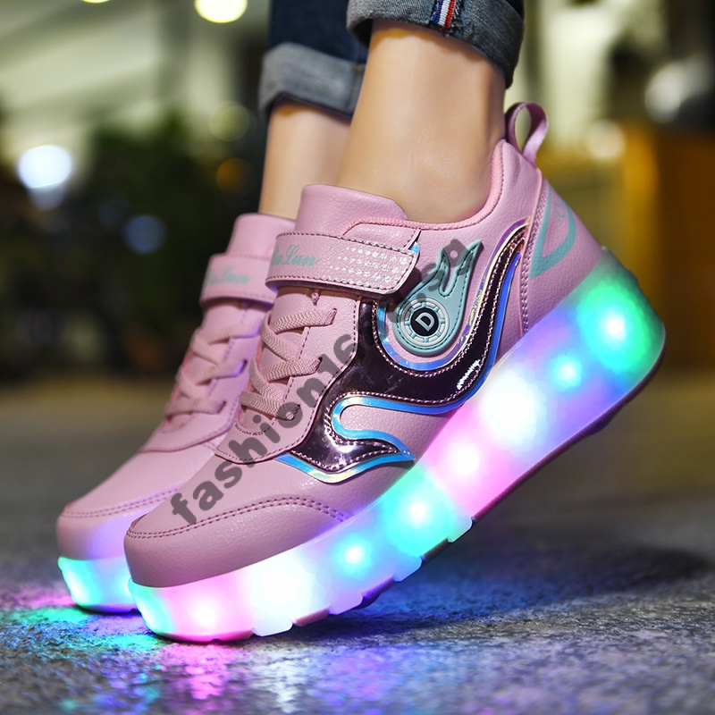 Children LED Roller Skate Shoes With Wheels Kids Sports Skate Shoes